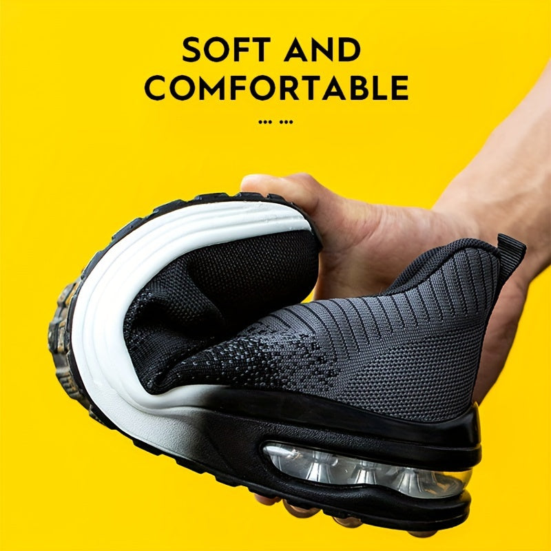 Women's Steel Toe Safety Shoes Breathable Anti-Odor Work Shoes With PU Sole