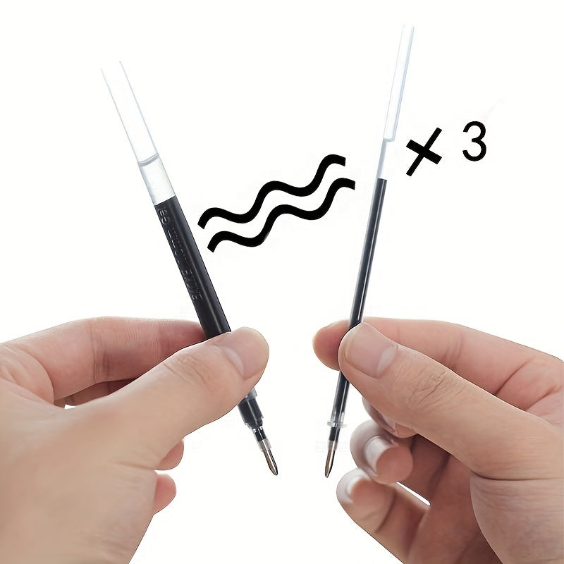 2 ta qalam to'plami, qora, ko'k va qizil siyohli 10 ta qayta to'ldirish kartrijlari bilan yozish, chizish va kaligrafiya uchun.