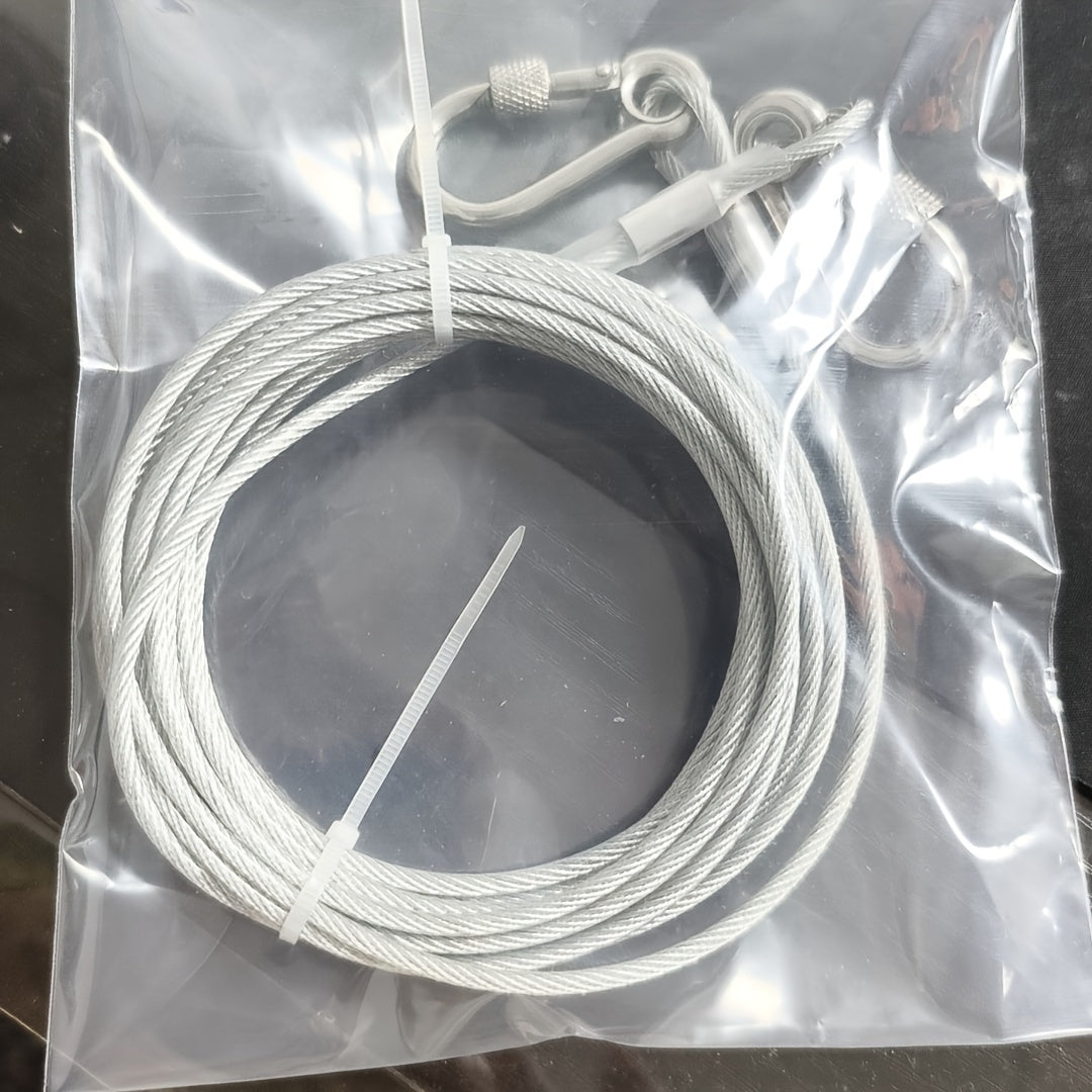 Stainless Steel Dog Tie-Out Cable Leash for Large Dogs 4.57m 9.14m 15.24m Heavy Duty