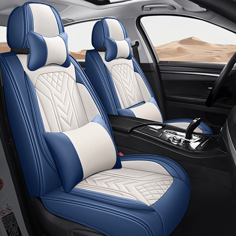 Universal Napa Leather Seat Covers for Five Seats All-Season Automotive