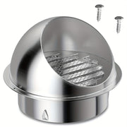 Aylana zanglamaydigan po'latdan yasalgan quritgich vent qopqog'i 10.16cm devorga o'rnatish uchun hammom ventilyatsiyasi