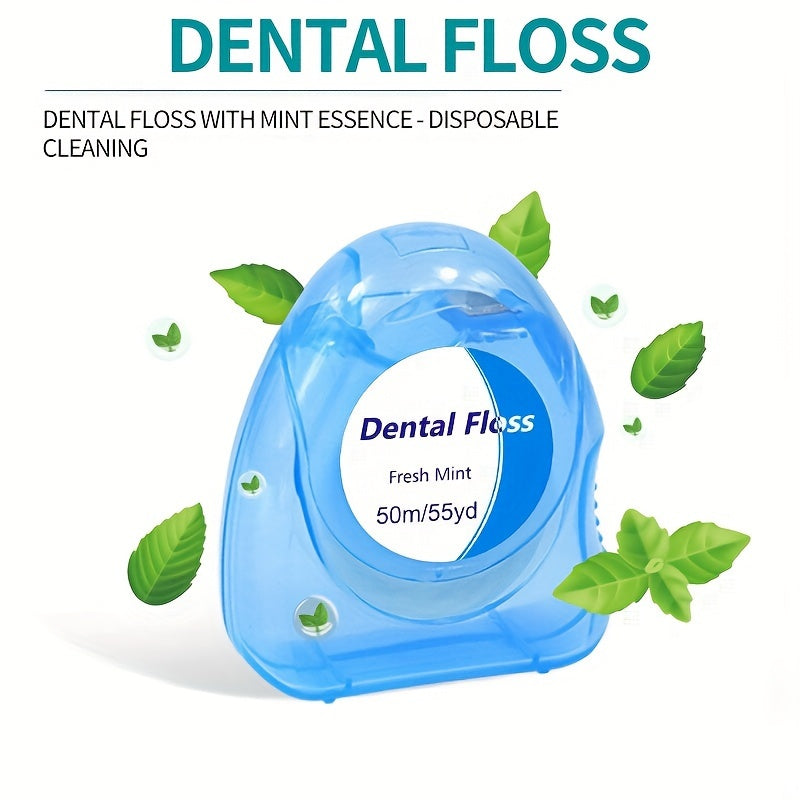 Dental Floss Roll Set for Teeth Gaps Oral Care Supplies, Mint Flavor