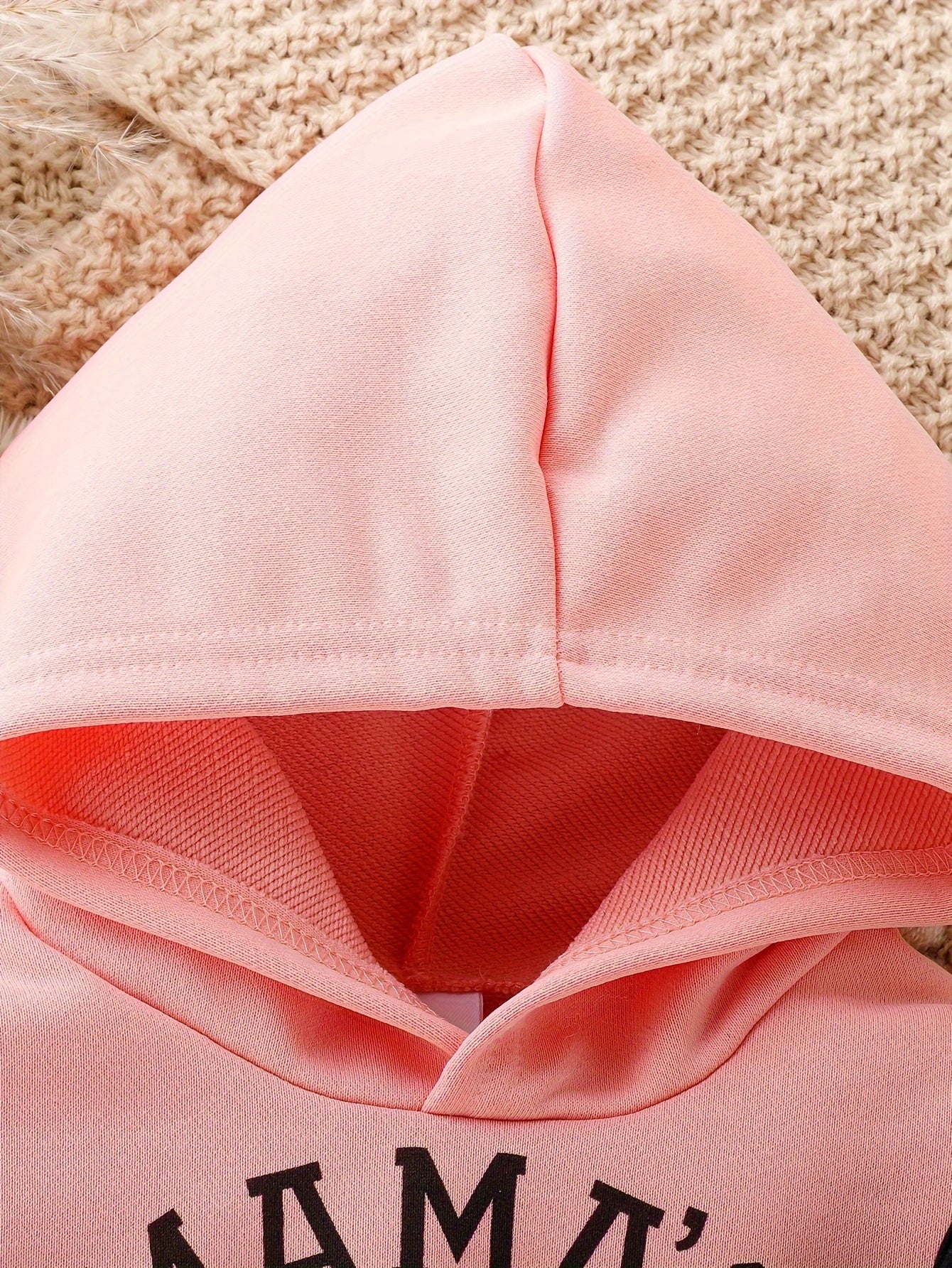 Girls Baby Casual Letter Print 3-Piece Outfit Hoodie Cami Pants Fall Winter