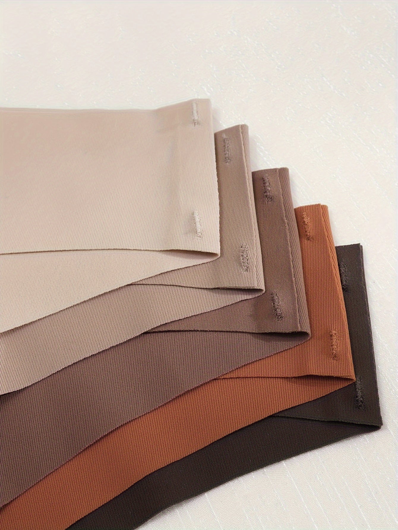 Women's Bikini Adhesive Triangle Underwear 5 Pieces Breathable Comfortable Solid