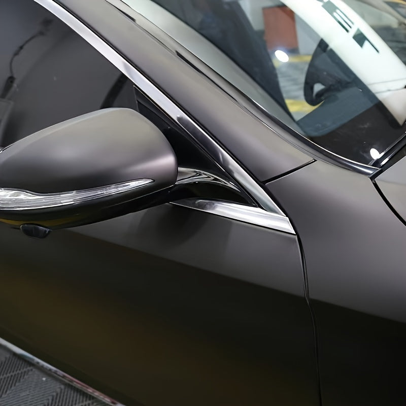 Cinta de vinilo negro para película, moldura de ventana, eliminación de cromo, envoltura para coche, rollo de 3/5/7/10cm