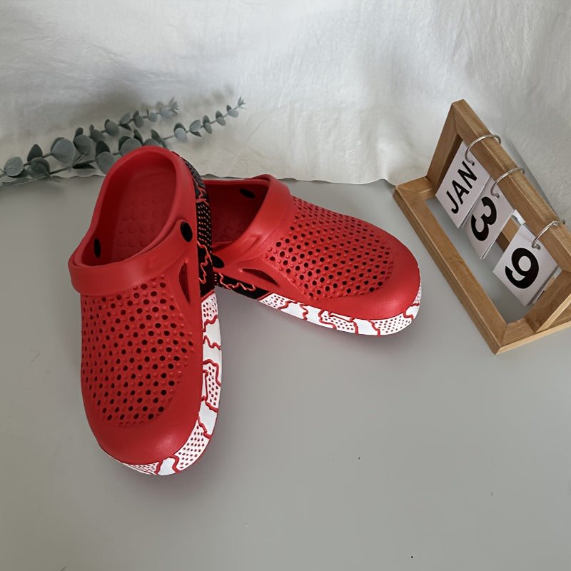 Женские дышащие шлепанцы из EVA двухцветные с вентиляцией, повседневная обувь