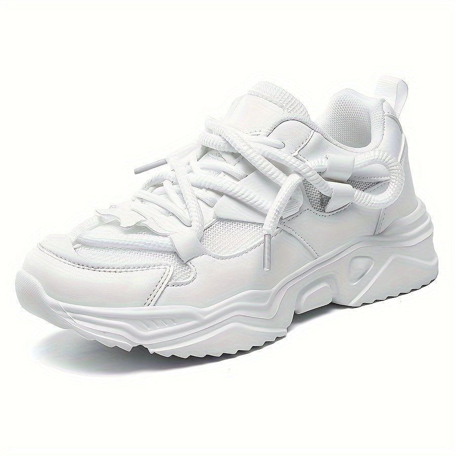 Women's Lightweight Mesh Running Sneakers with Thick Soles