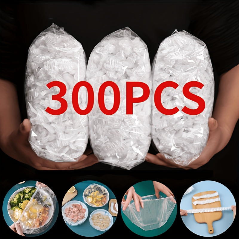 Elastic Food Wraps Set for Plates, Odor-Free, Disposable, Multi-Size