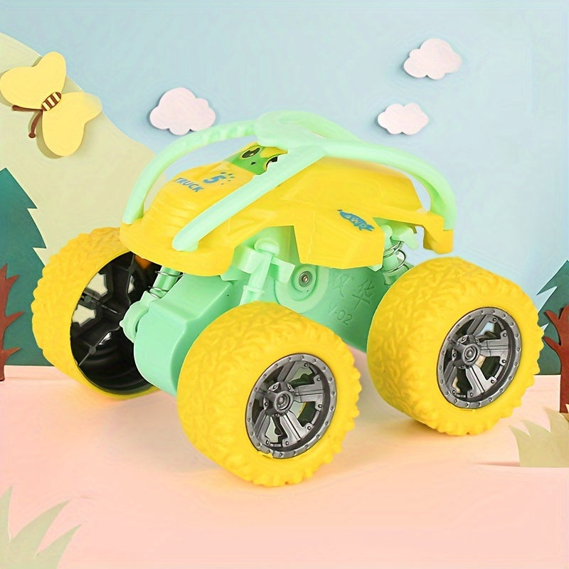 Coche de juguete resistente para todoterreno para niños de 3+ con neumáticos de goma y diseño colorido