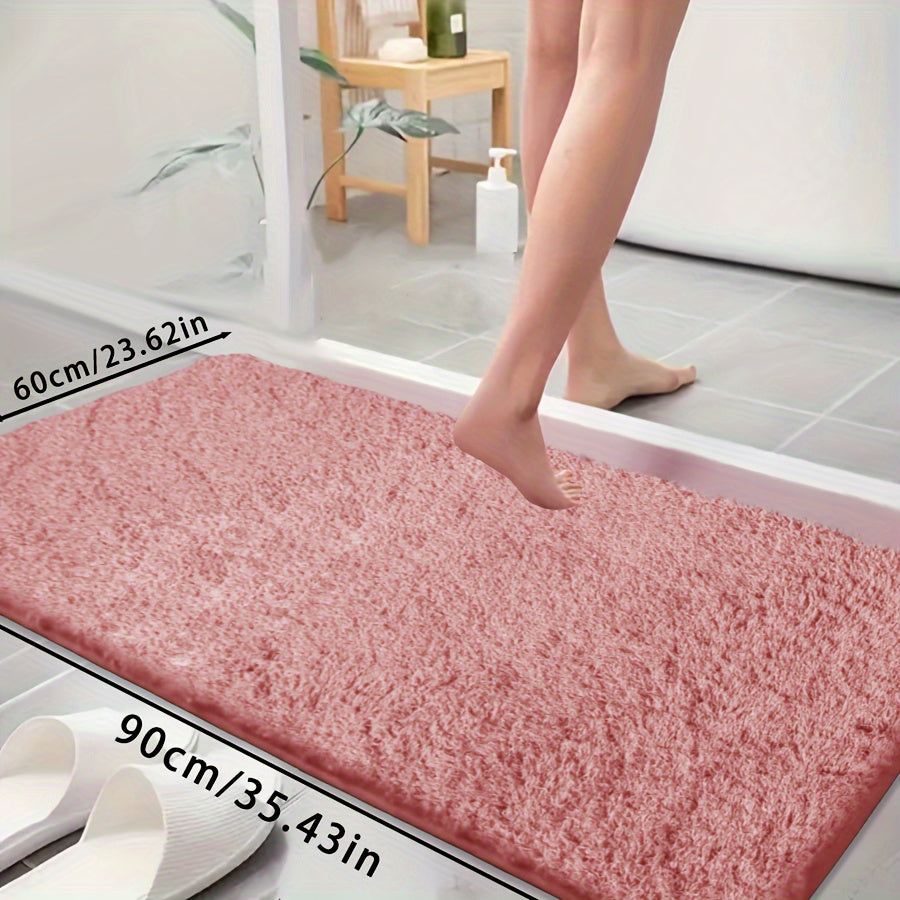 Ultra-Soft Non-Slip Absorbent Bathtub Mat for Bathroom and Laundry