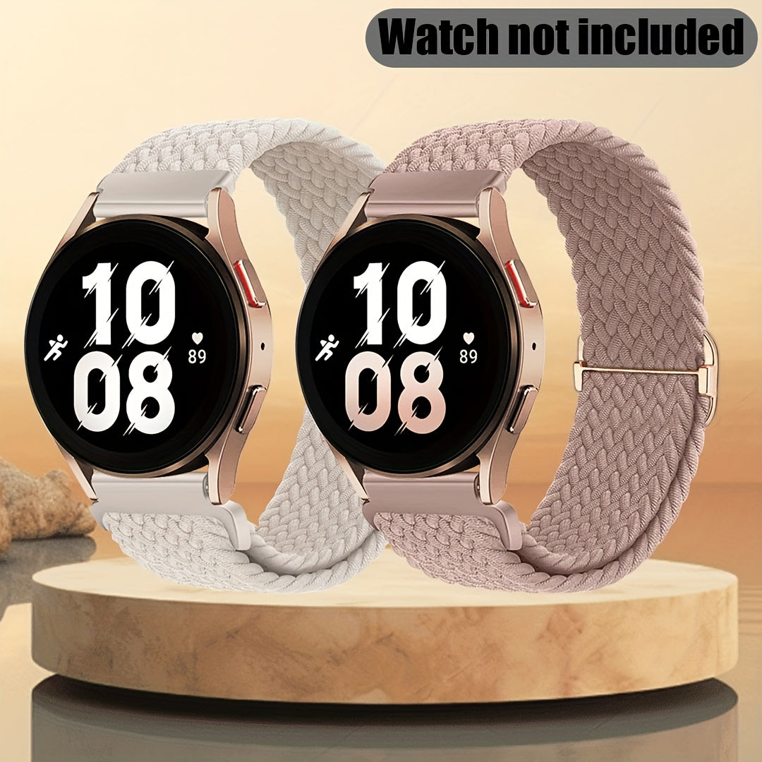 Nylon Smartwatch Band for Samsung Galaxy Watch 4 5 6 7 Classic Active 2 45mm 40mm 44mm 42mm 46mm 43mm 47mm