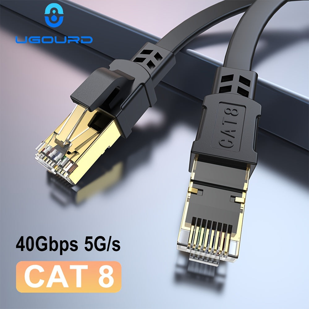 Категория 8 плоский Ethernet-кабель RJ45 мужской к мужскому 0,5м-30м 40 Гбит/с 2000 МГц
