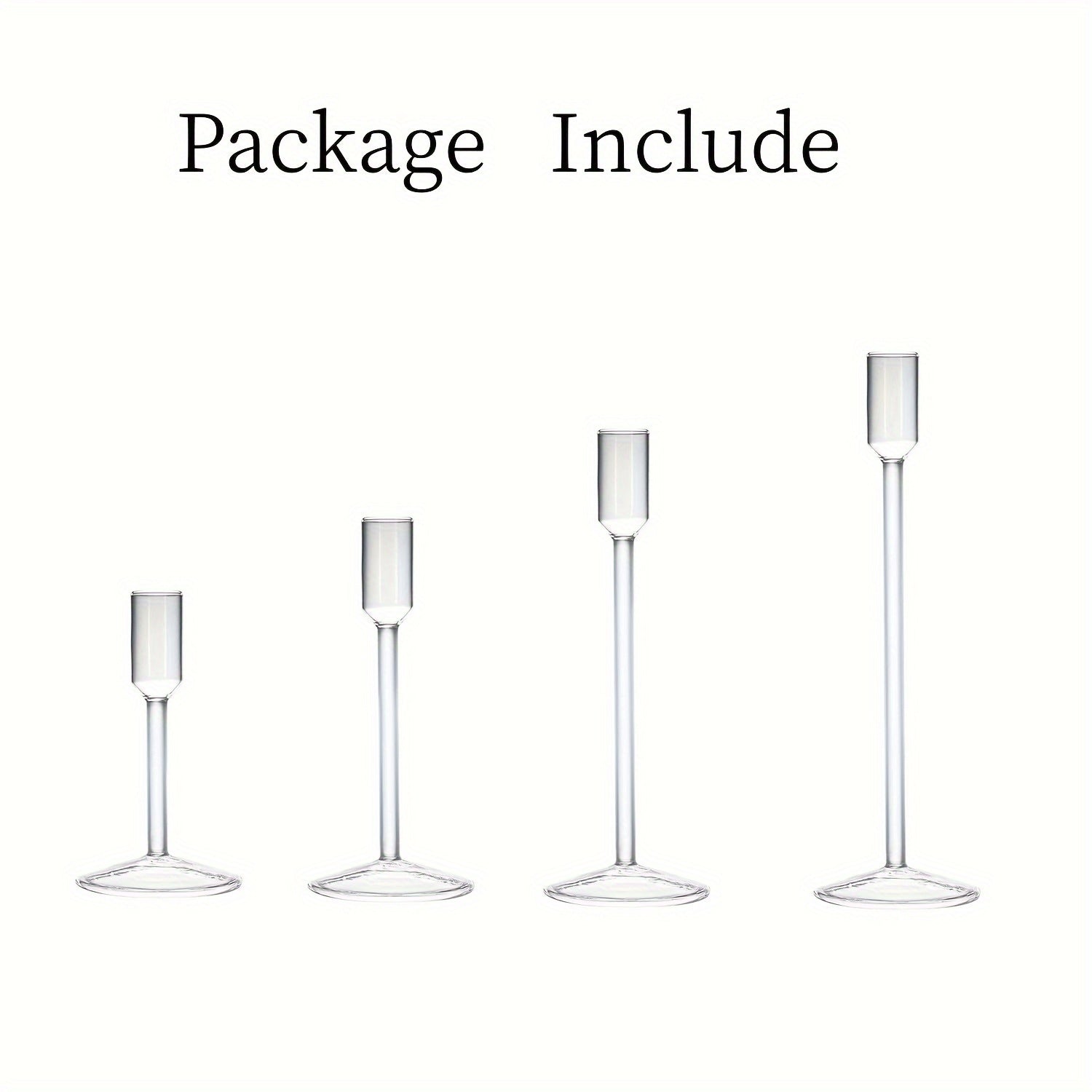 Glass Taper Candle Holders for Christmas Parties Weddings Table Centerpieces