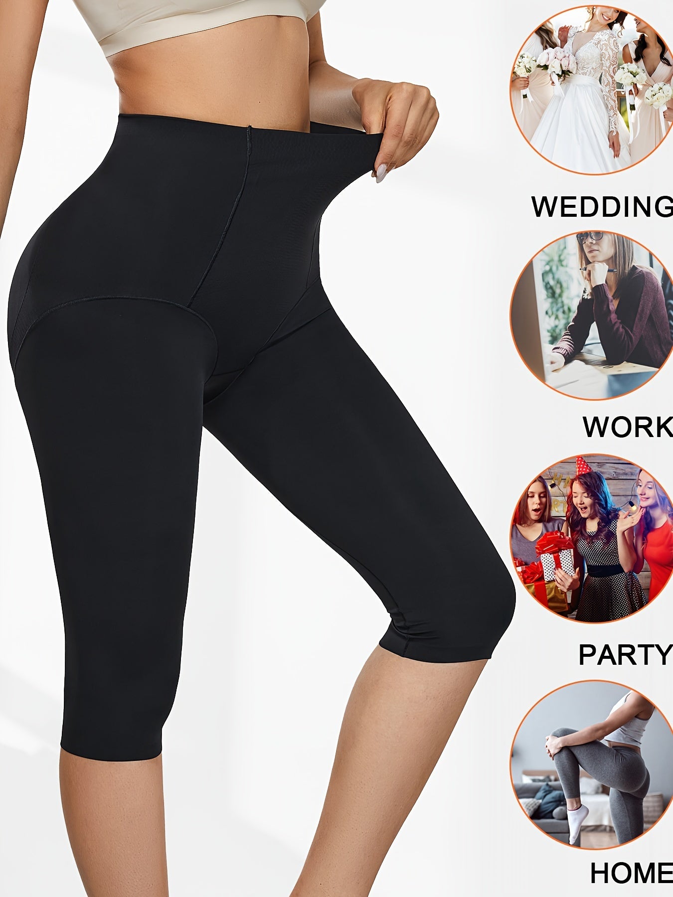Women’s Seamless Shaping Shorts with Tummy Control and Compression Capri Pants