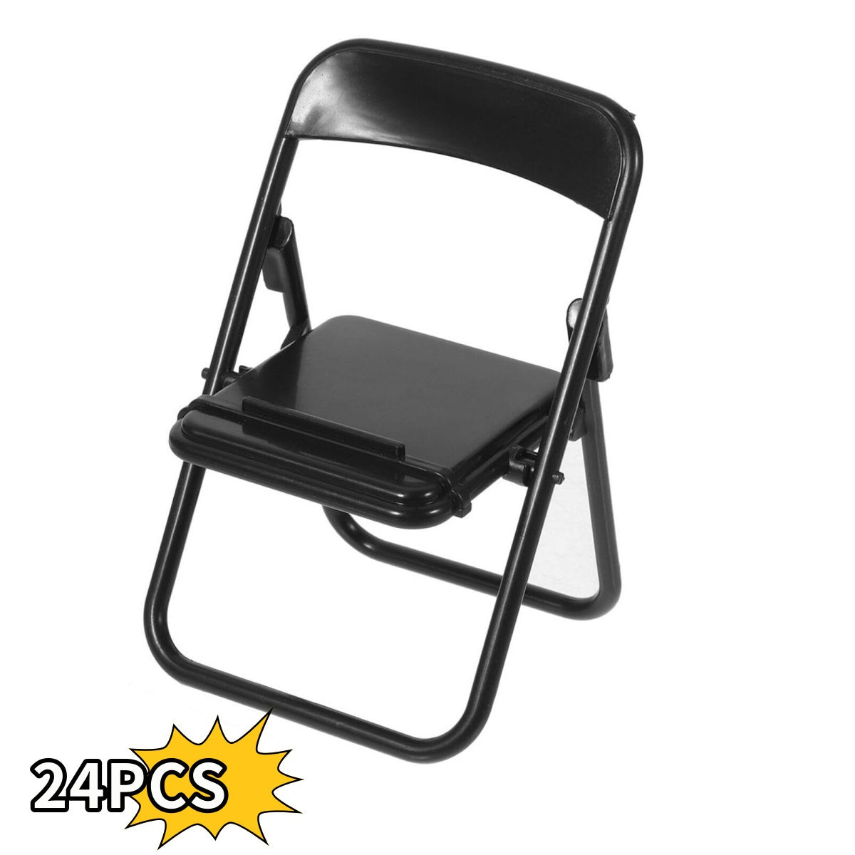 Miniatura de casa ornamento soporte para teléfono silla plegable conjunto de decoración de escritorio