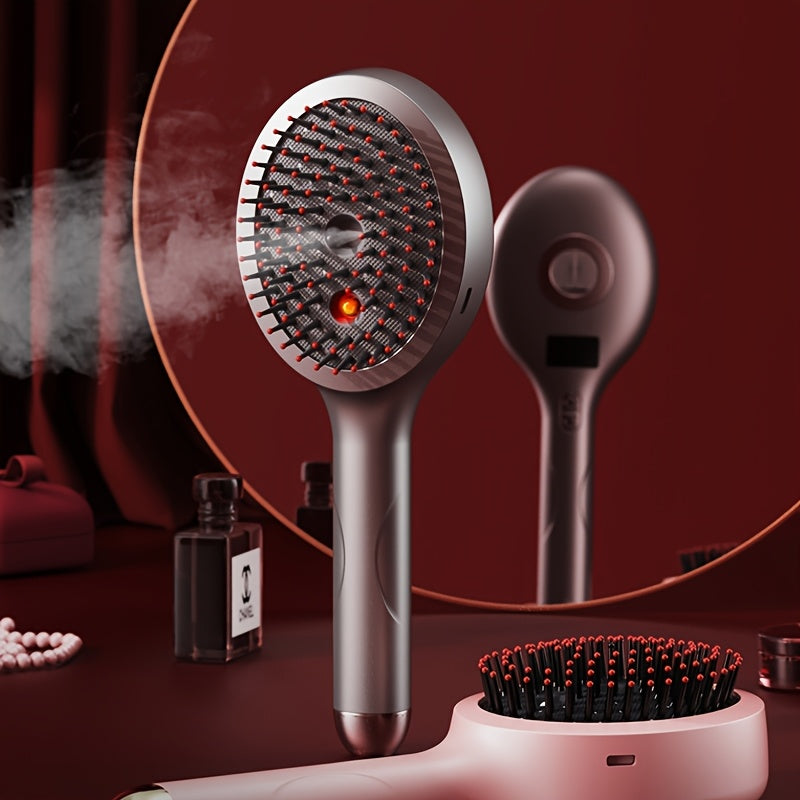 Erkaklar va ayollar uchun uzun va qisqa sochlarni namlantirish va uslubga keltirish uchun tebranuvchi massajni purkagich namlantirish bilan birlashtiradi.