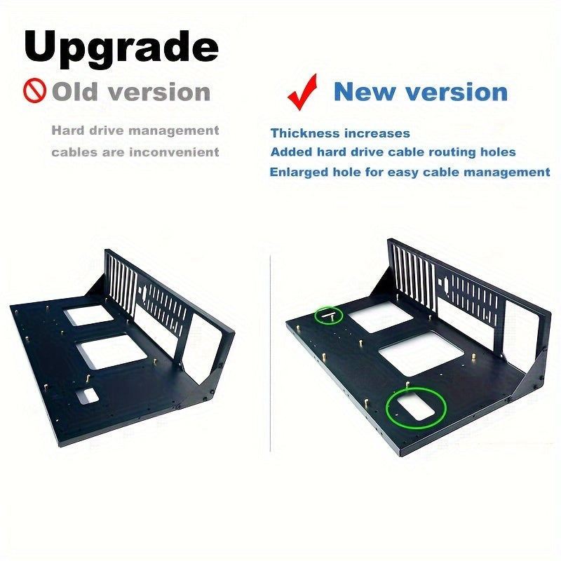 Black Alloy Steel Test Bench Case for MicroATX and ITX Motherboards