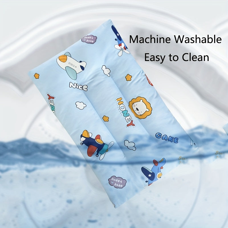 Children's Reversible Pillow with Bean Down Filling for Comfort