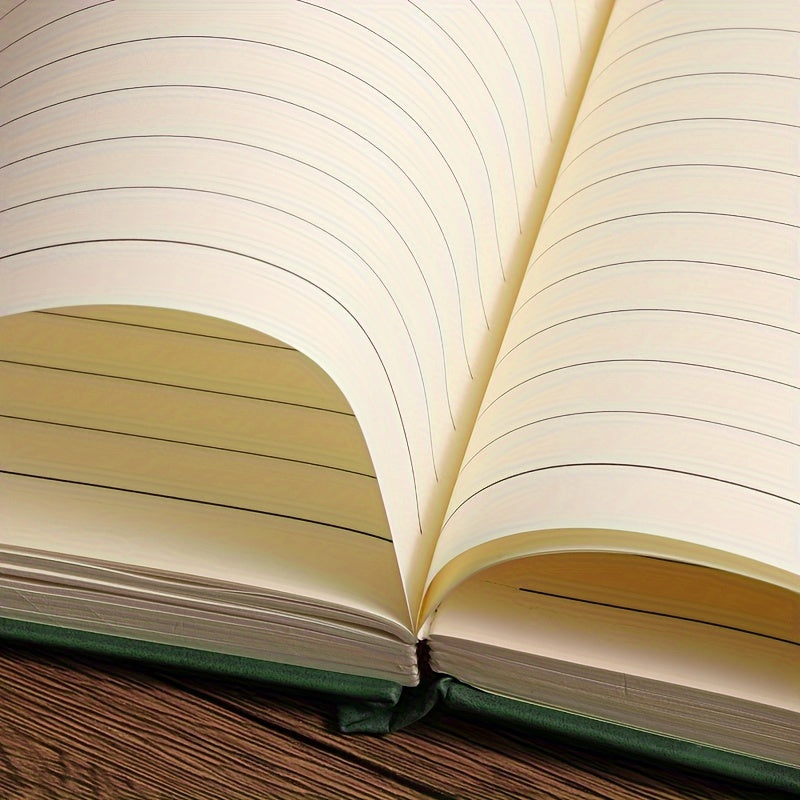 Cuaderno de cuero sintético vintage tamaño A5 con fecha, tapa blanda para negocios y universidad