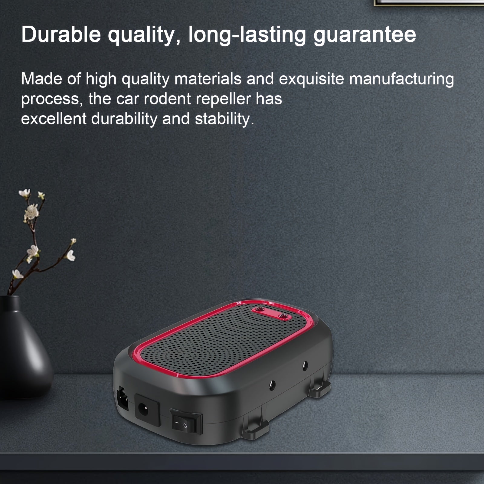 Repelente ultrasónico de animales para coche, conector USB, repelente de roedores con tres modos de energía