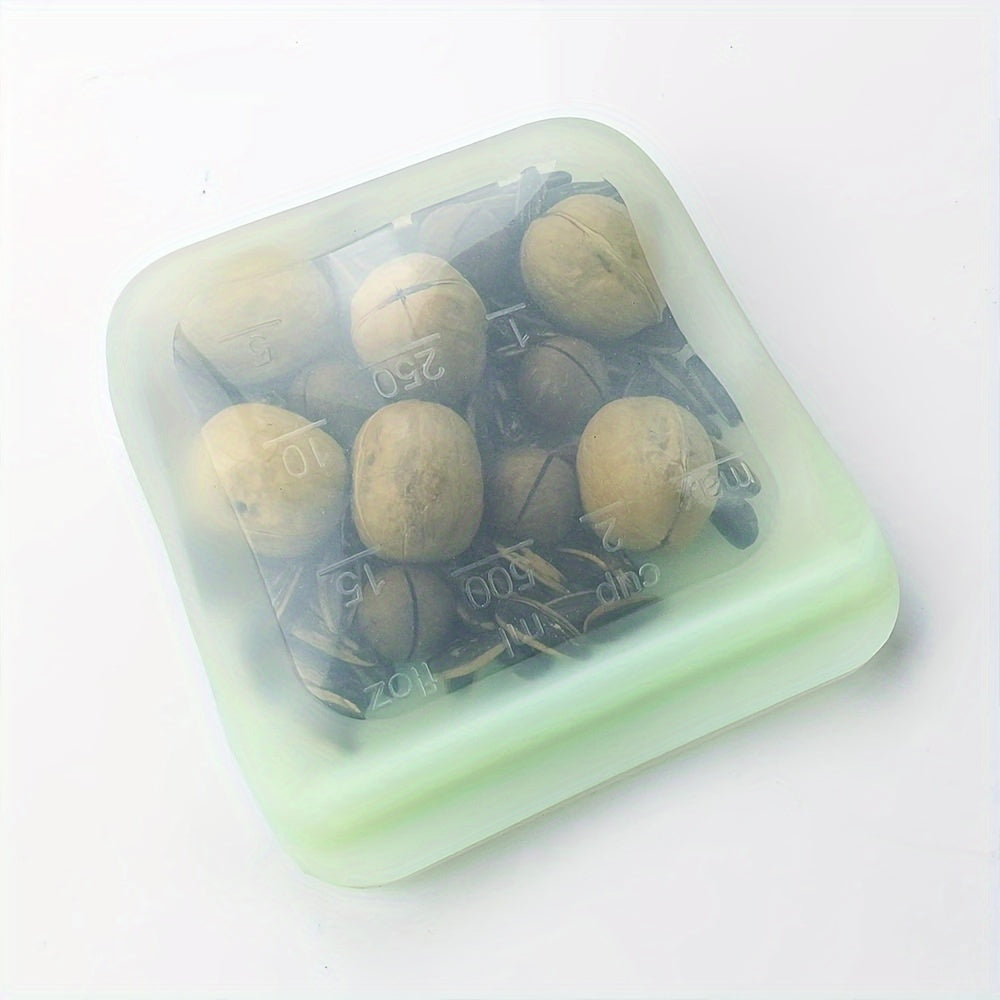 Mikroto‘lqinli pech uchun xavfsiz oziq-ovqat saqlash sumkasi, silikon, qayta ishlatiladigan, yopiq, oqib ketmaydigan, muzlatgichda saqlash uchun