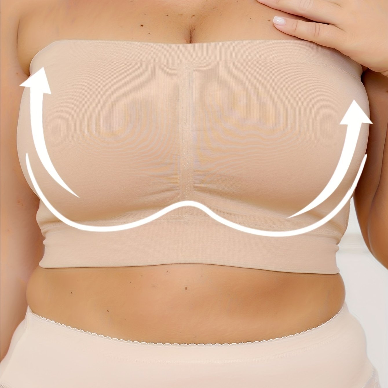 Women Seamless Wireless Sports Bra Breathable No-Pad Bandeau Solid Color