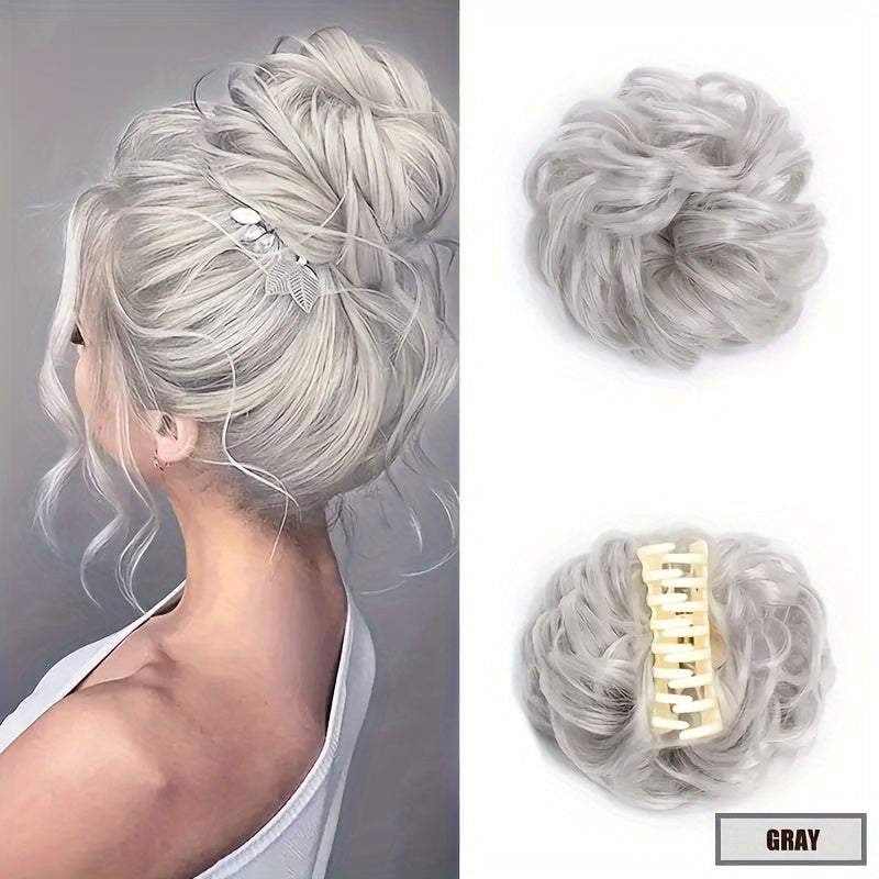 Women's Synthetic Braided Hair Bun 6 Inch Natural-Looking Volumizing Styling