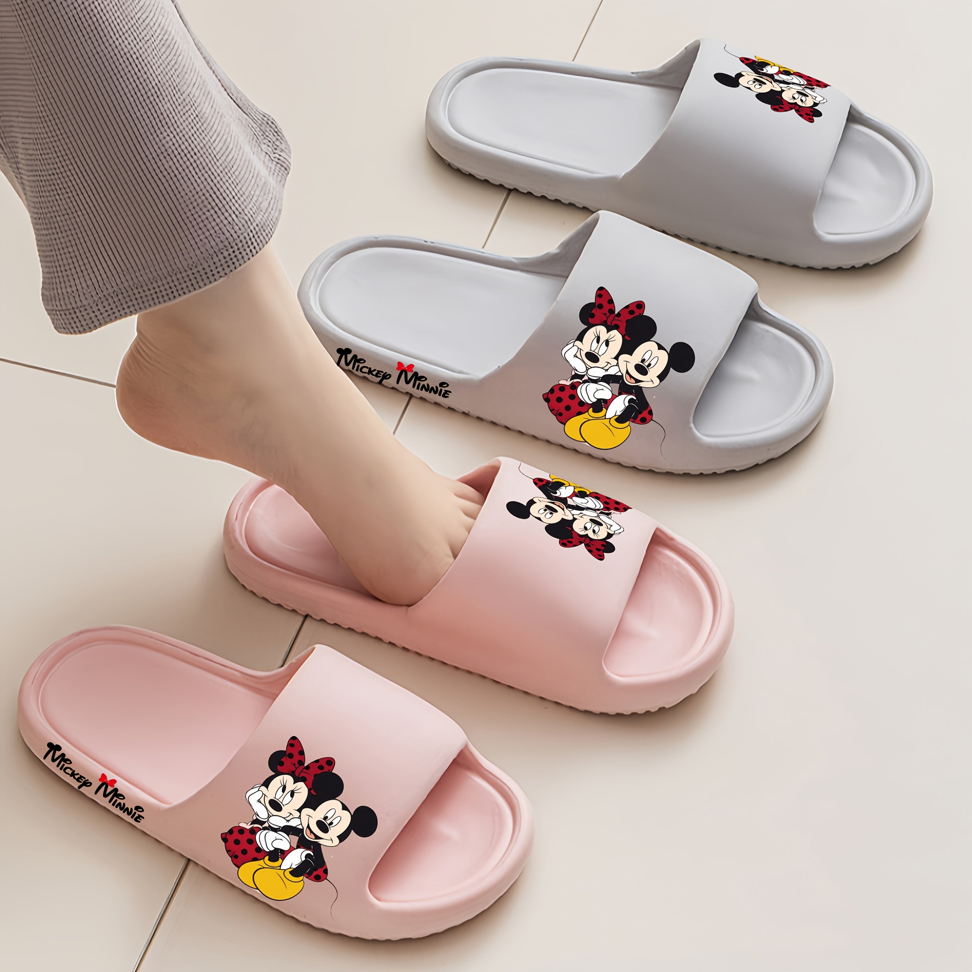 Unisex Canvas Slippers Breathable Open-Toe Casual Indoor Outdoor Sandals