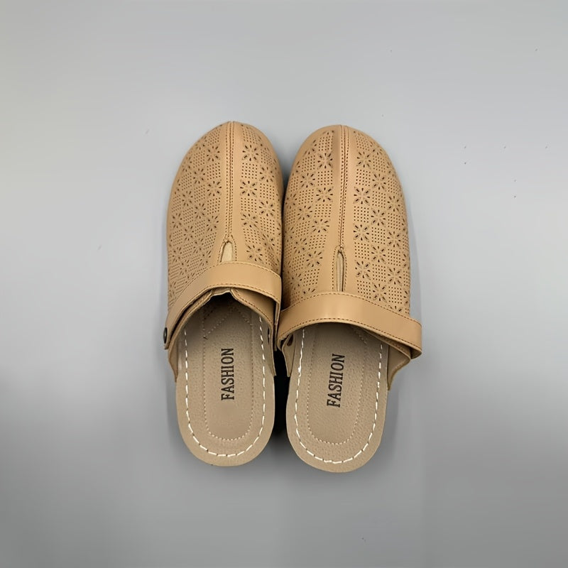 Women'S Mesh Slip-On Loafers, Adjustable Strap, Comfortable Indoor Outdoor Shoes