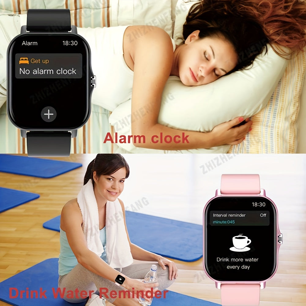 Smartwatch 4.65cm Full Touch Screen Wireless Calls Multi-Sport Monitoring Compatible with Android and iPhone