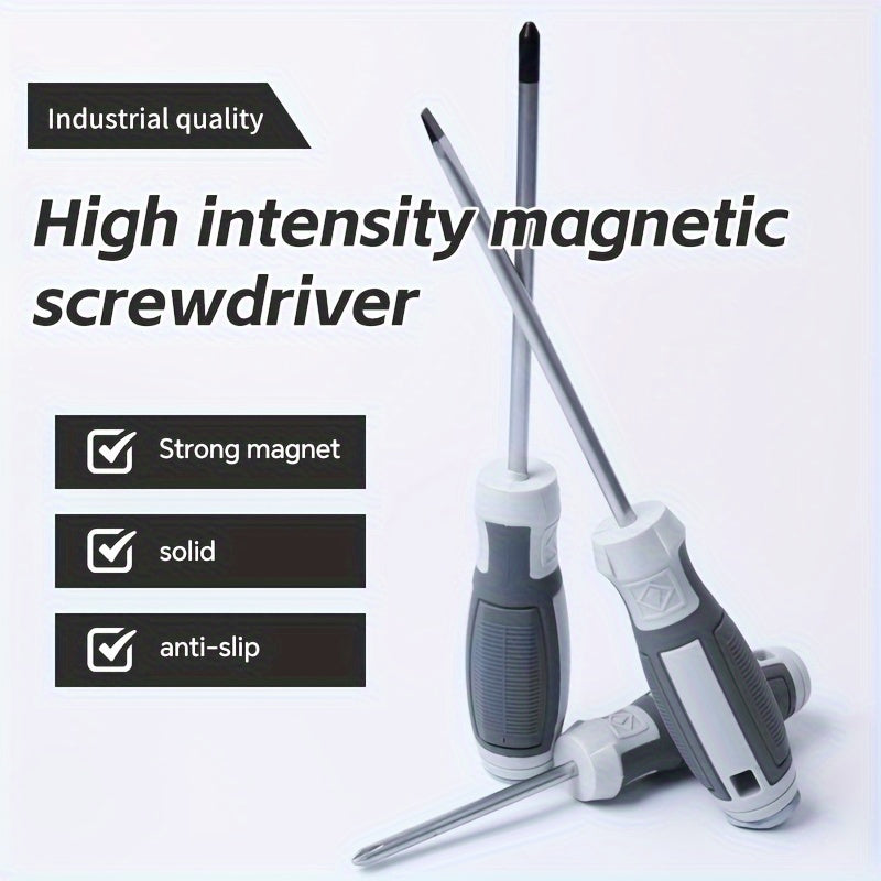 Universal Steel Magnetic Cross Screwdriver for Home and Car Use