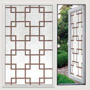 PVC Privacy Window Film Frosted Glass Sticker for Bathroom Sunshade Heat Insulation 10mil