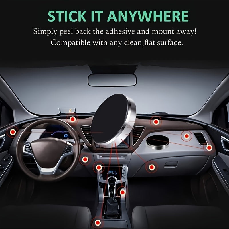 Mini Car Dashboard Magnetic Phone Holder Stickers Wall Key Organizer