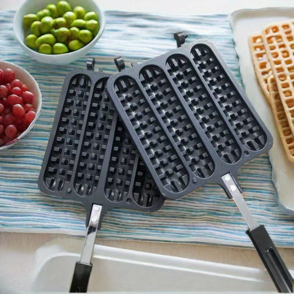 Household sausage baking pan for grilling gluten sausage rice cake and meat skewers outdoors