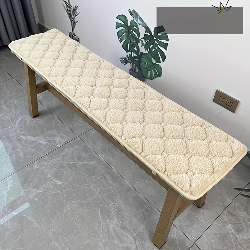 1 dona uzun va mustahkam to'rtburchakli skameyka o'rindiq yostiqchasi, soch o'zgartirish va stul uchun ishlatilishi mumkin.