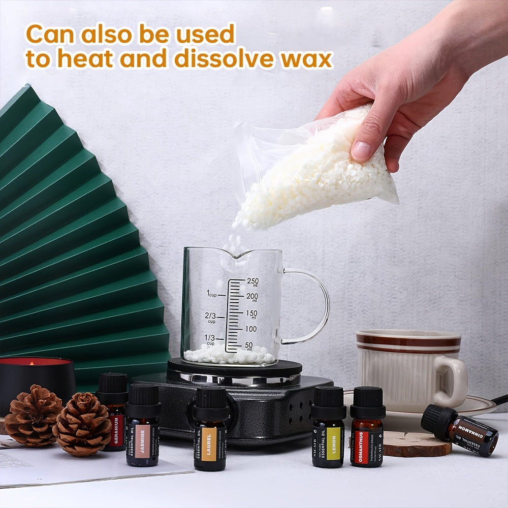 Uy izolyatsiyasi uchun ko'p funktsiyali elektr pechka, mum eritish va yuvish uchun, 5 harorat sozlamalari, 500W