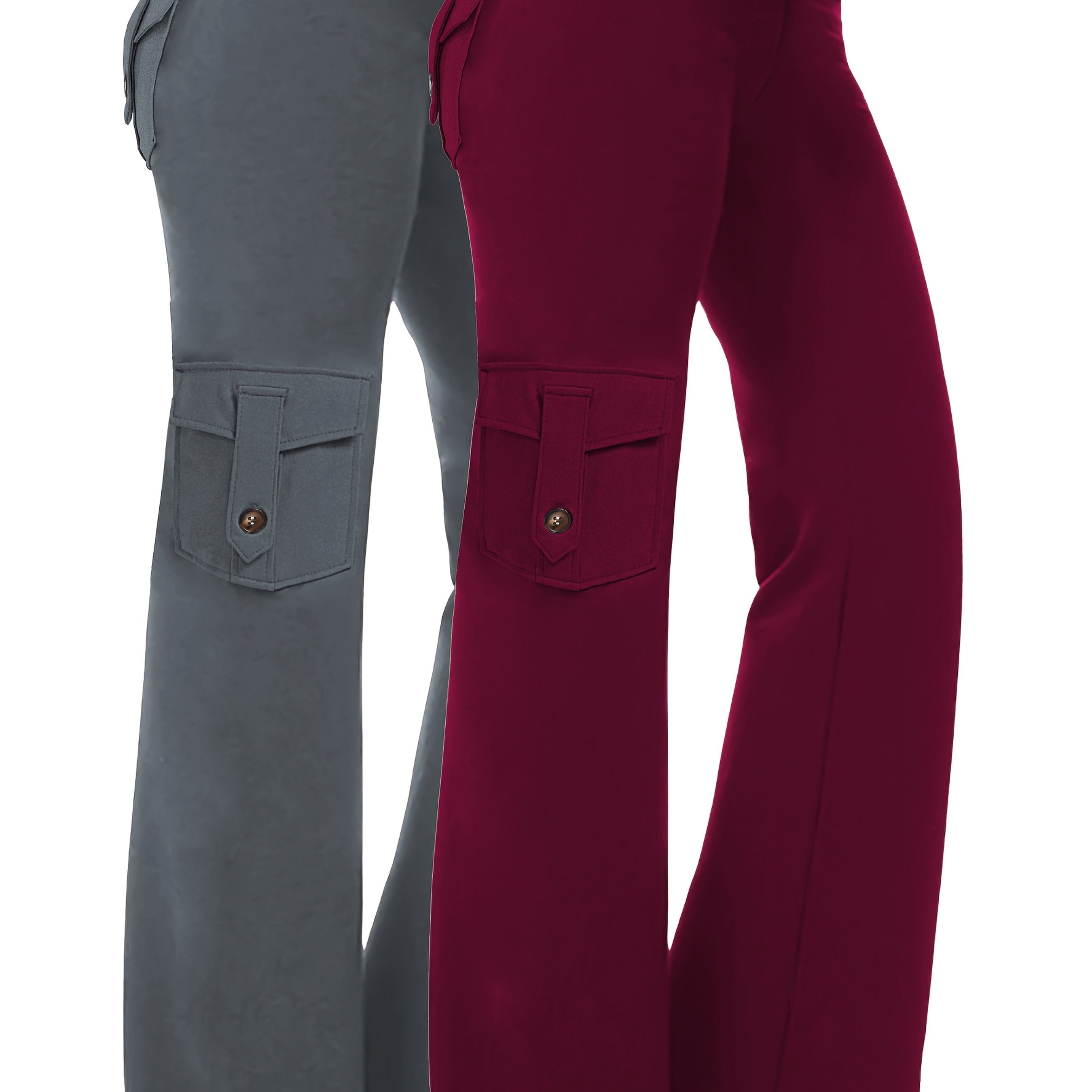 Women Plus Size Wide-Leg Yoga Pants High Waist Loose Sports Pants