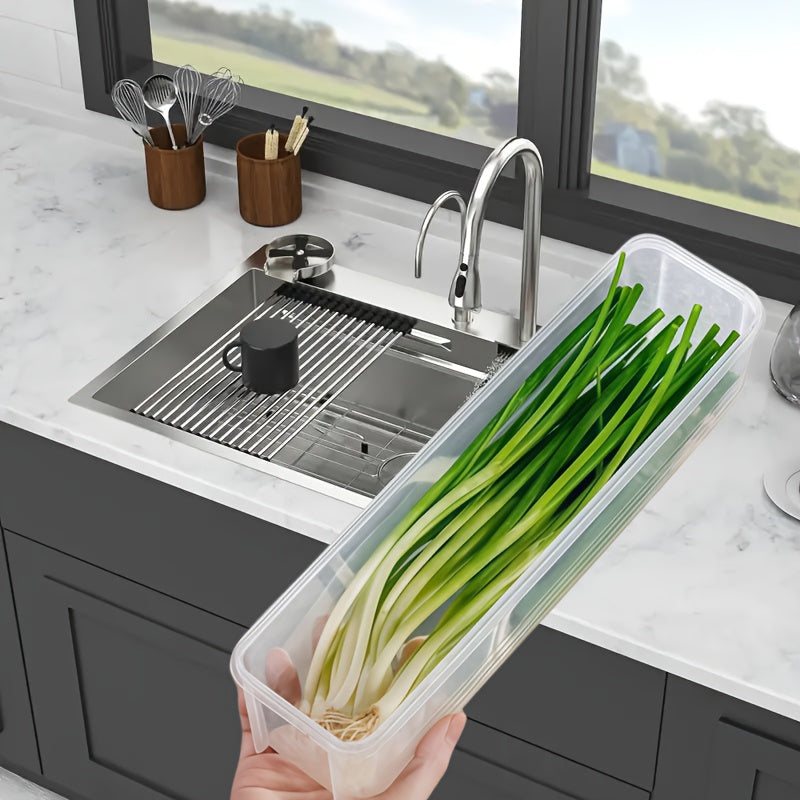 3/9 dona Koriander va piyoz saqlash qutisi, muzlatgich uchun oziq-ovqat darajali sabzavot konteyneri