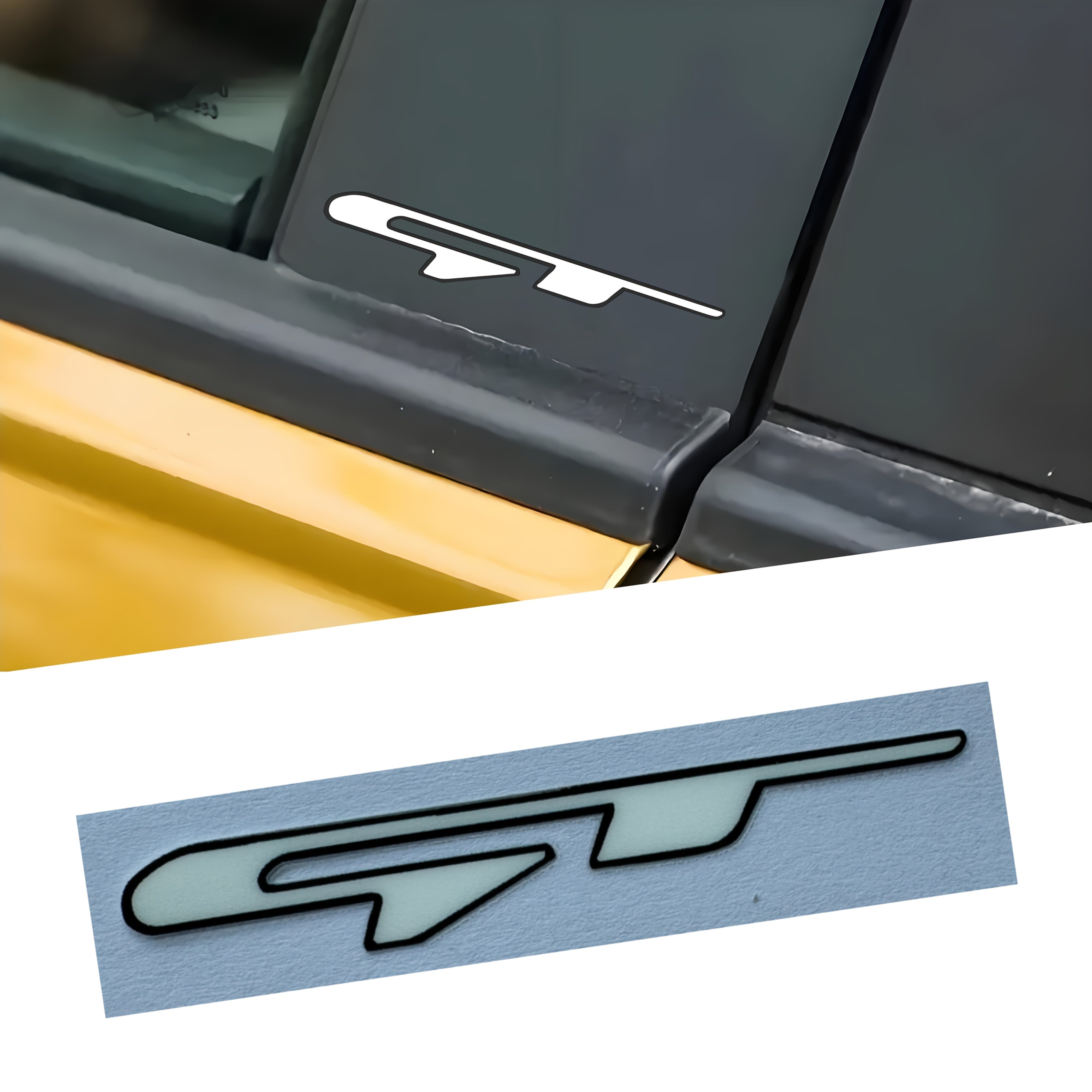 2 dona qora vinil avtomobil logotipi stikerlari oq o'q decal tashqi uslub