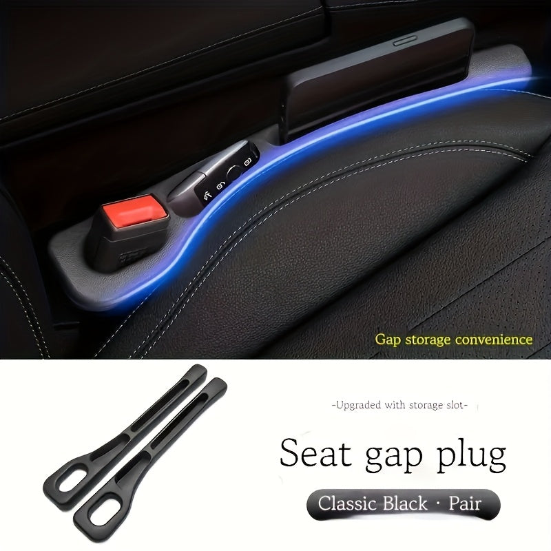 2PCS Car Seat Gap Filler Set with Phone Card Holder Multi-Functional Storage