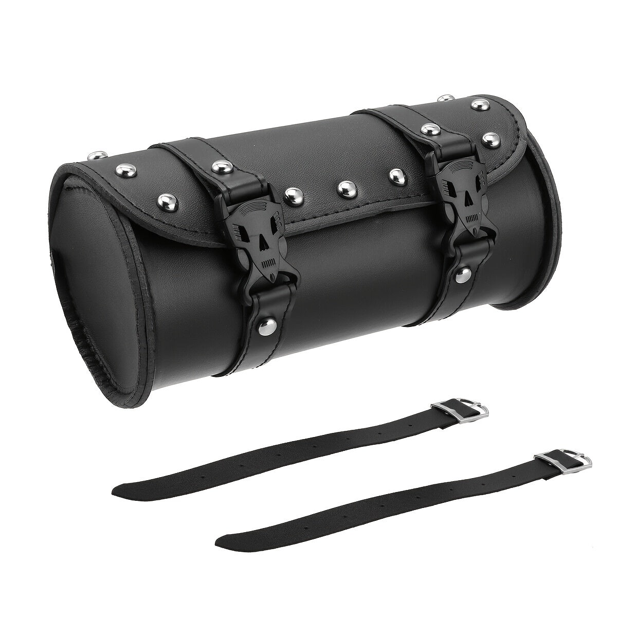 Motorcycle Rear Seat Bag Waterproof PU Leather Tail Pack Side Bag Retro Small