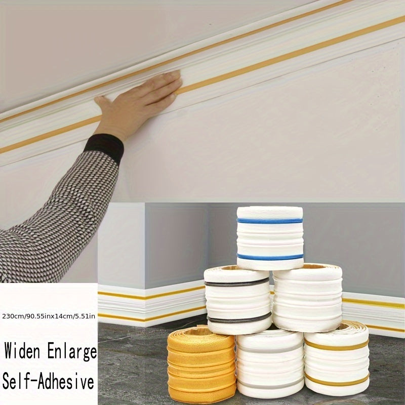 Self-Adhesive Foam Wall Edge Trim Waterproof Easy to Install 230cm x 14cm