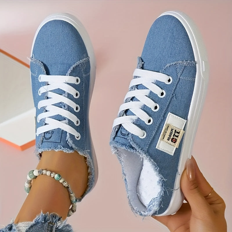 Women's Leather Flats Slip-On Lace-Up Cushioned Comfortable Casual Office Shoes