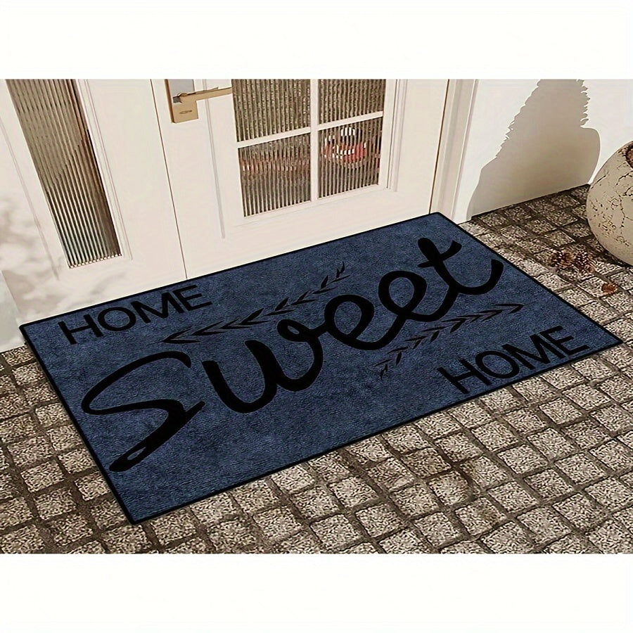 Dirt-Resistant Welcome Doormat with Geometric Pattern for Indoor Outdoor Use