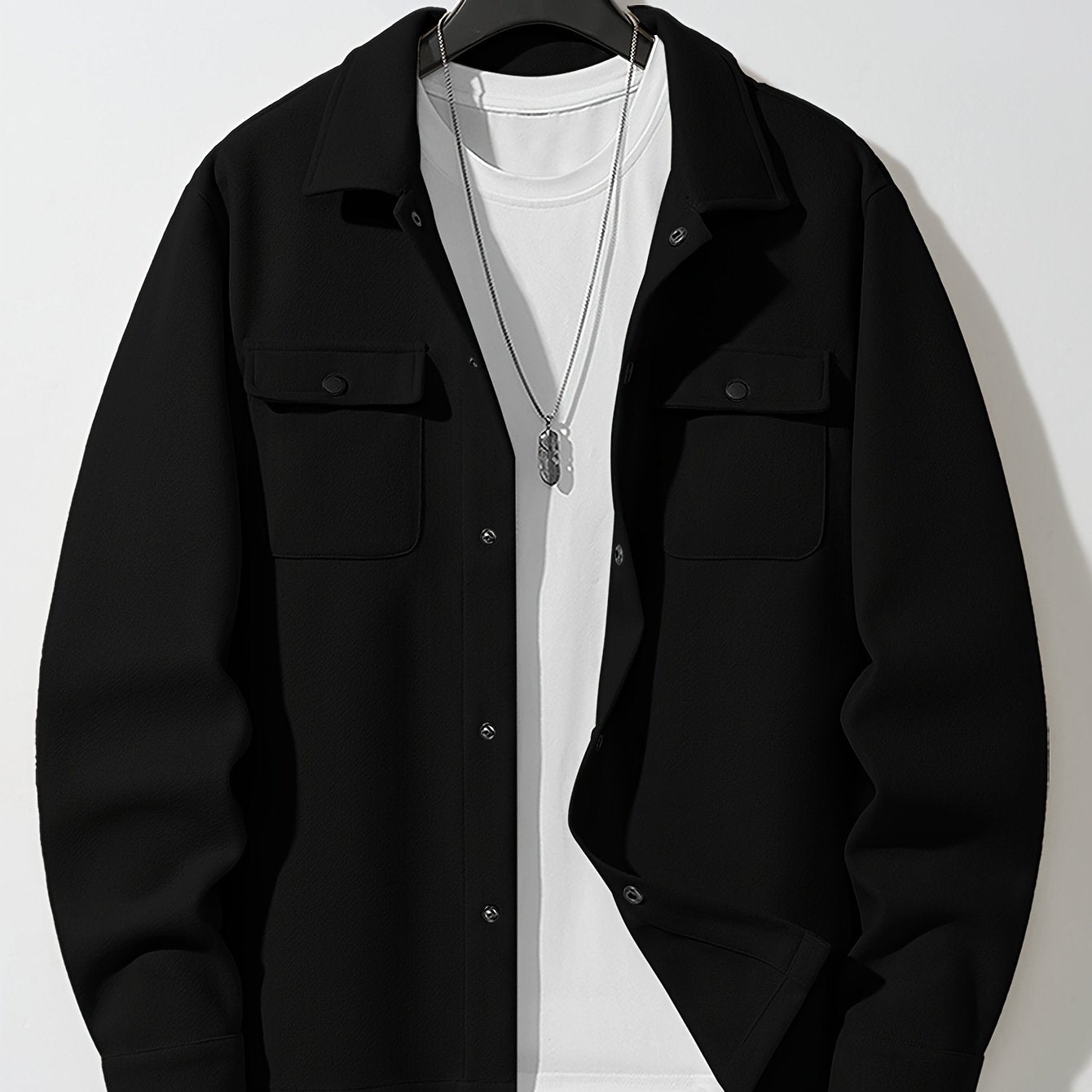 Men's Wool Tweed Jacket Fall Winter Lapel Collar Pockets Regular Fit