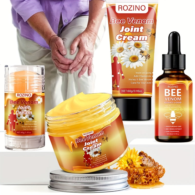 Bee Venom Joint Care Set with Aloe Vera Vitamin E Hypoallergenic Moisturizing for All Skin Types