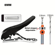 Manual Edge Band Puncher Plier 8/10mm Hole Punching Tool for Plastic Sheet Paper PVC