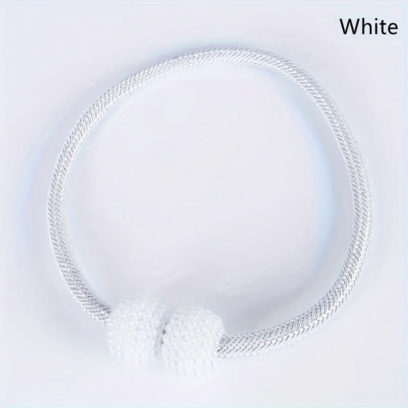 Artificial Pearl Magnetic Curtain Straps for Home Decor