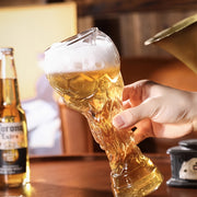 Futbol shaklidagi pivo stakani, 460ML, qo'lda yuvish uchun, qayta ishlatiladigan, yuqori borosilikat materialidan tayyorlangan - hunarmand pivo ixlosmandlari uchun mukammal.