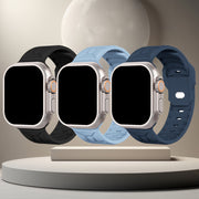 Silicone Sport Watch Band for Apple Watch Water-Resistant Compatible with Series 4-10 Men Women